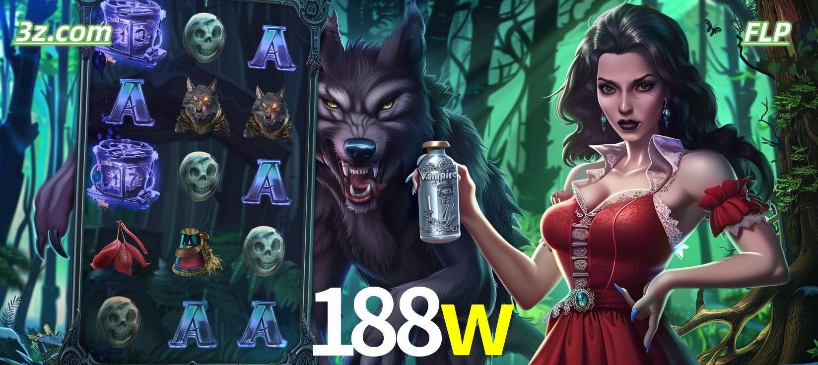 Slots online tema de lobisomem e vampira no 188w cassino Brasil