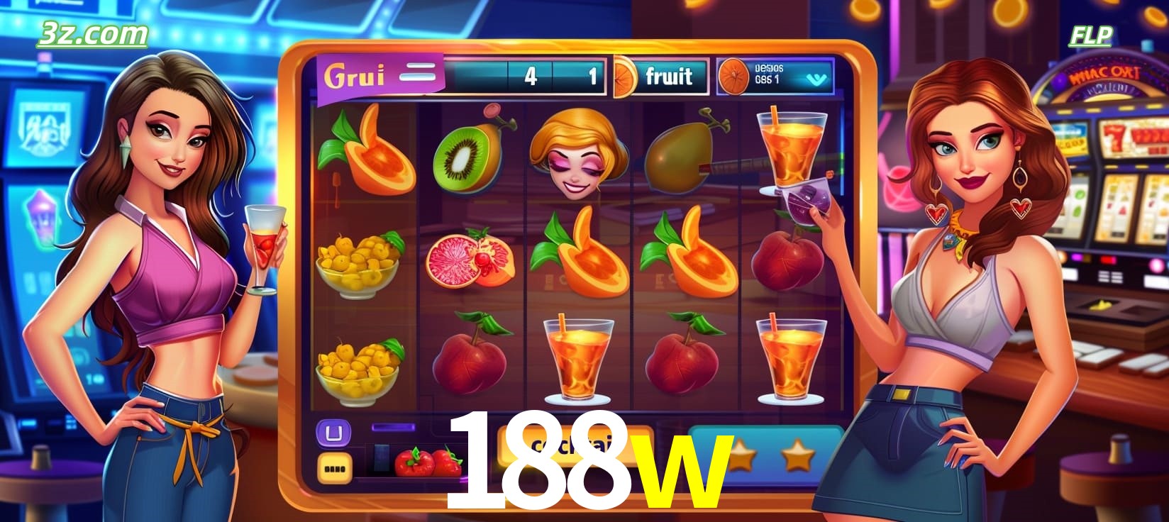 188w cassino online com caça-níqueis de frutas e coquetéis coloridos